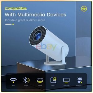 4K Mini Projector HY300 720P WiFi6 Bluetooth BT5.0 Cinema Portable Home Theaters